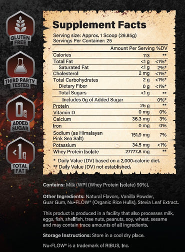 Heaven's Cream Vanilla Whey Protein Isolate