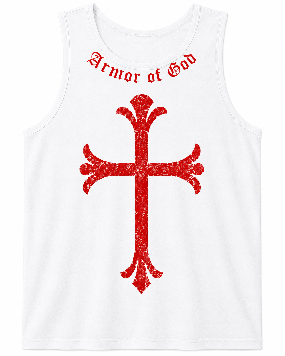 Armor of God White Tank Top