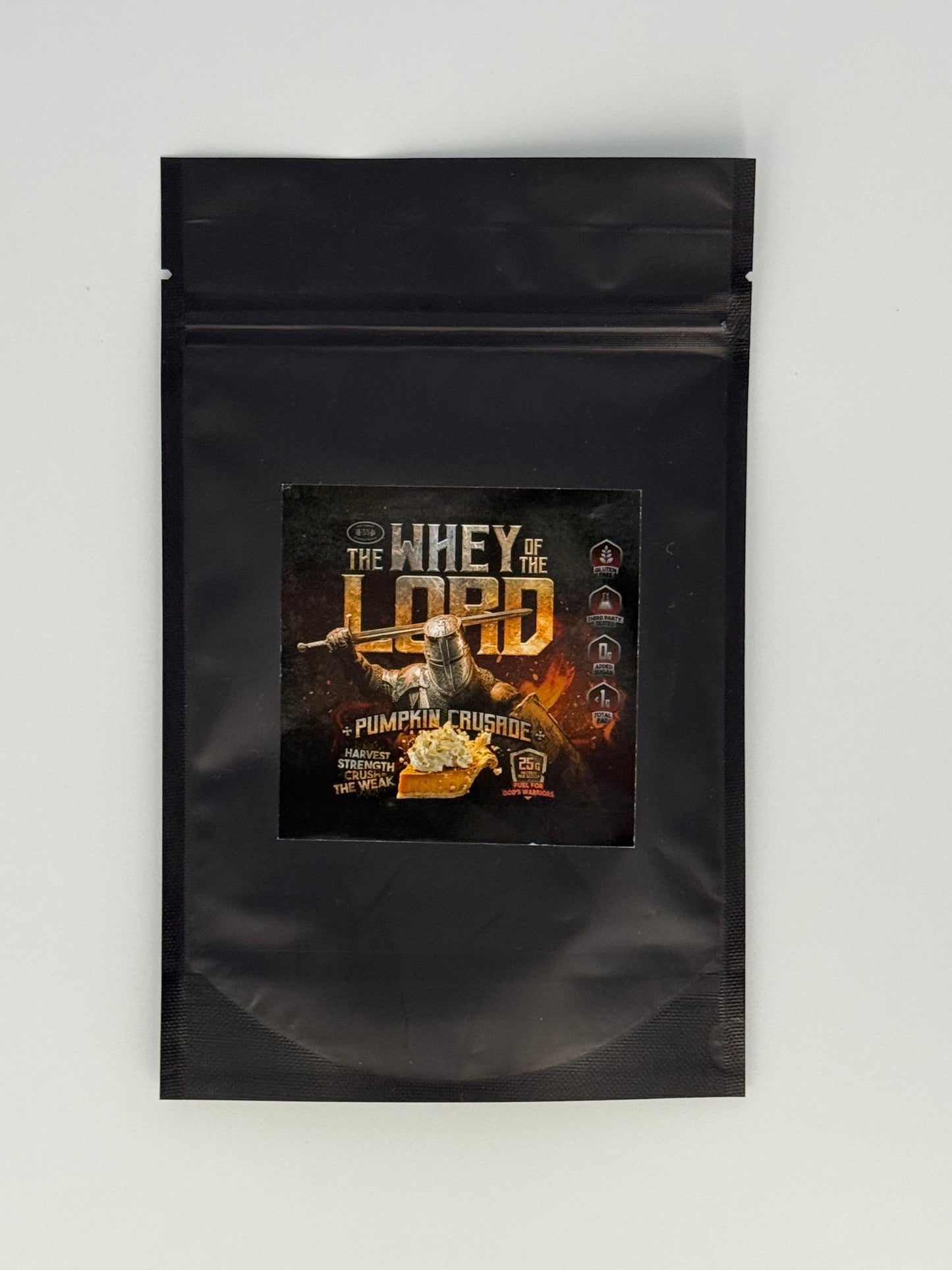 Pumpkin Crusade Whey Protein Isolate Sample