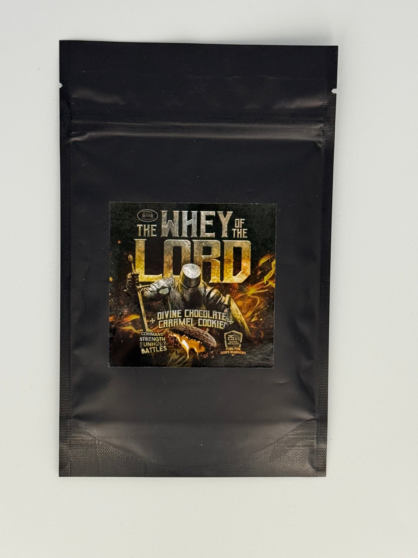 Divine Chocolate Caramel Cookie Whey Protein Isolate Sample