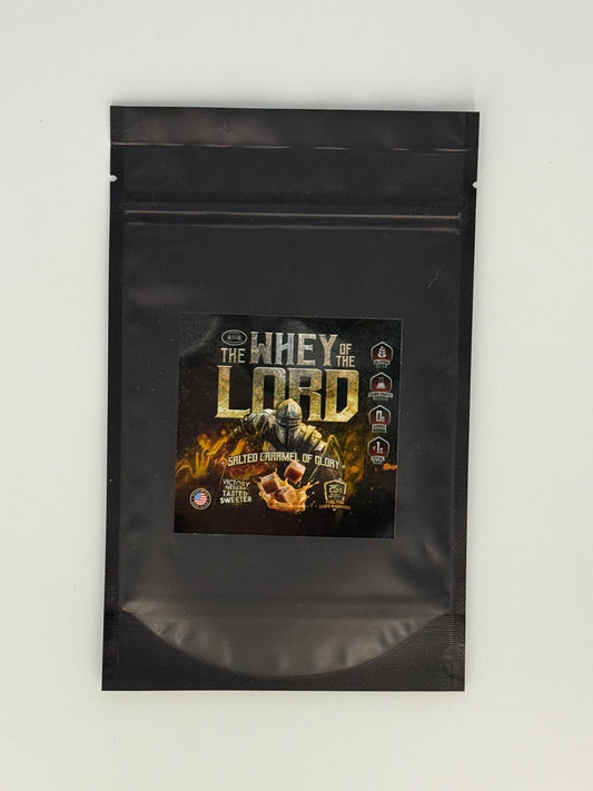 Salted Caramel of Glory Whey Protein Isolate Sample