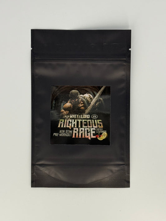 Righteous Rage Non-Stim Preworkout Sample