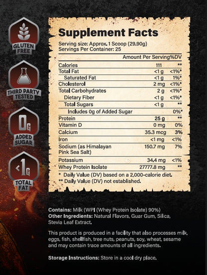 Pumpkin Crusade Whey Protein Isolate