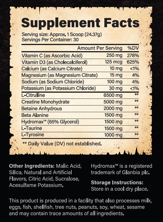Righteous Rage Non-Stim Preworkout